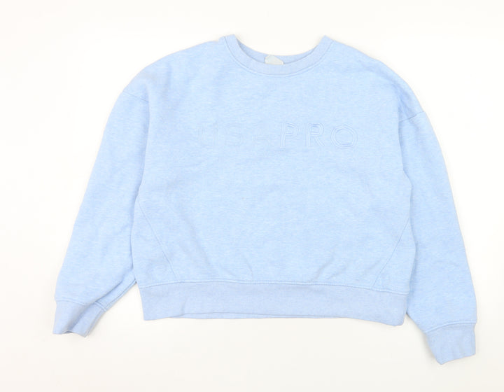 USA Pro Women's Blue Crew Neck Pullover Sweatshirt UK 16