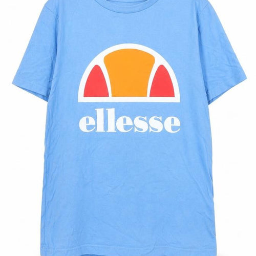Ellesse Girls Blue Logo Graphic Cotton Short Sleeve T-Shirt 13-14 Years