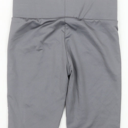 Bekkin Girls Grey 10 Years Biker Shorts Polyester Blend Stretch Activewear