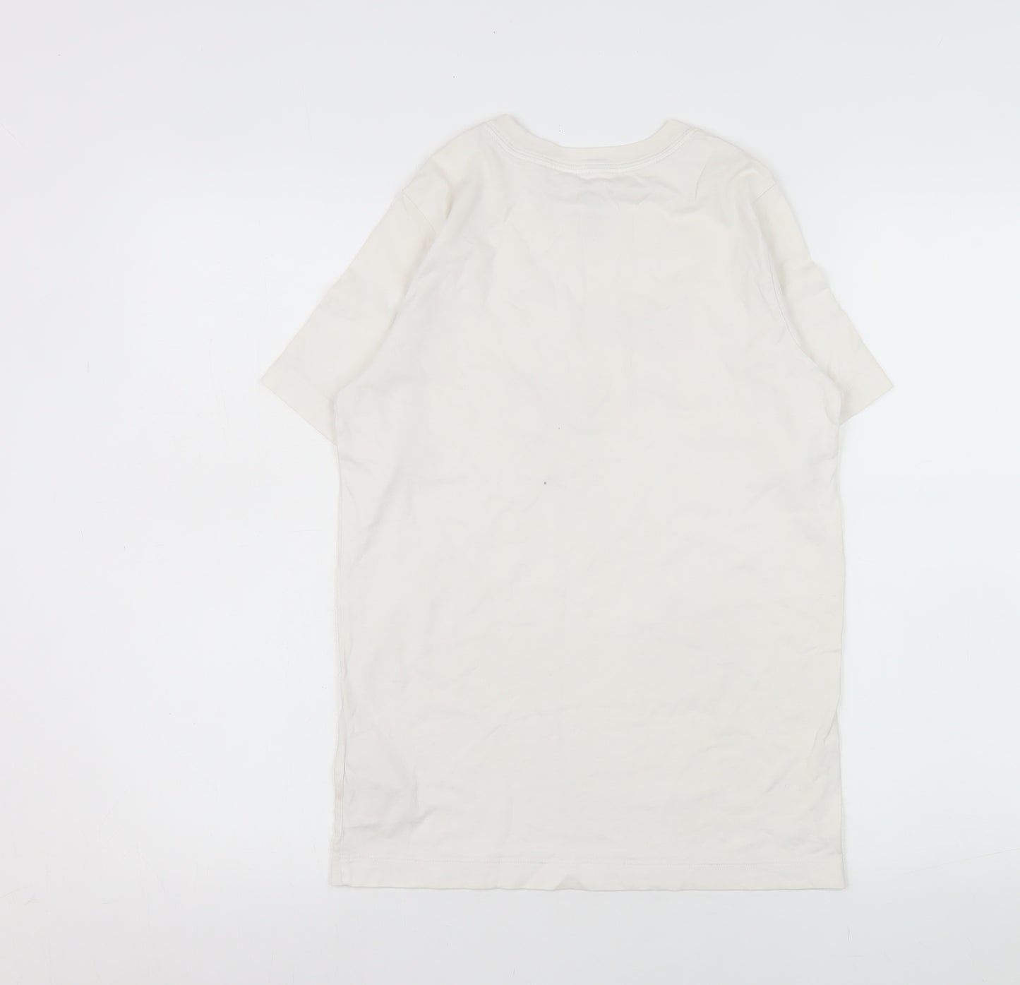 Nike Men’s White Air Logo Sports T-Shirt L Cotton Crew Neck