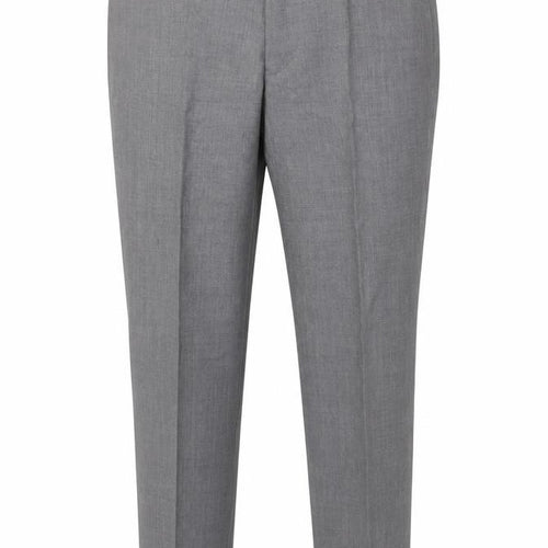Remus Uomo Men’s Grey Slim Fit Dress Pants 34S Wool Blend