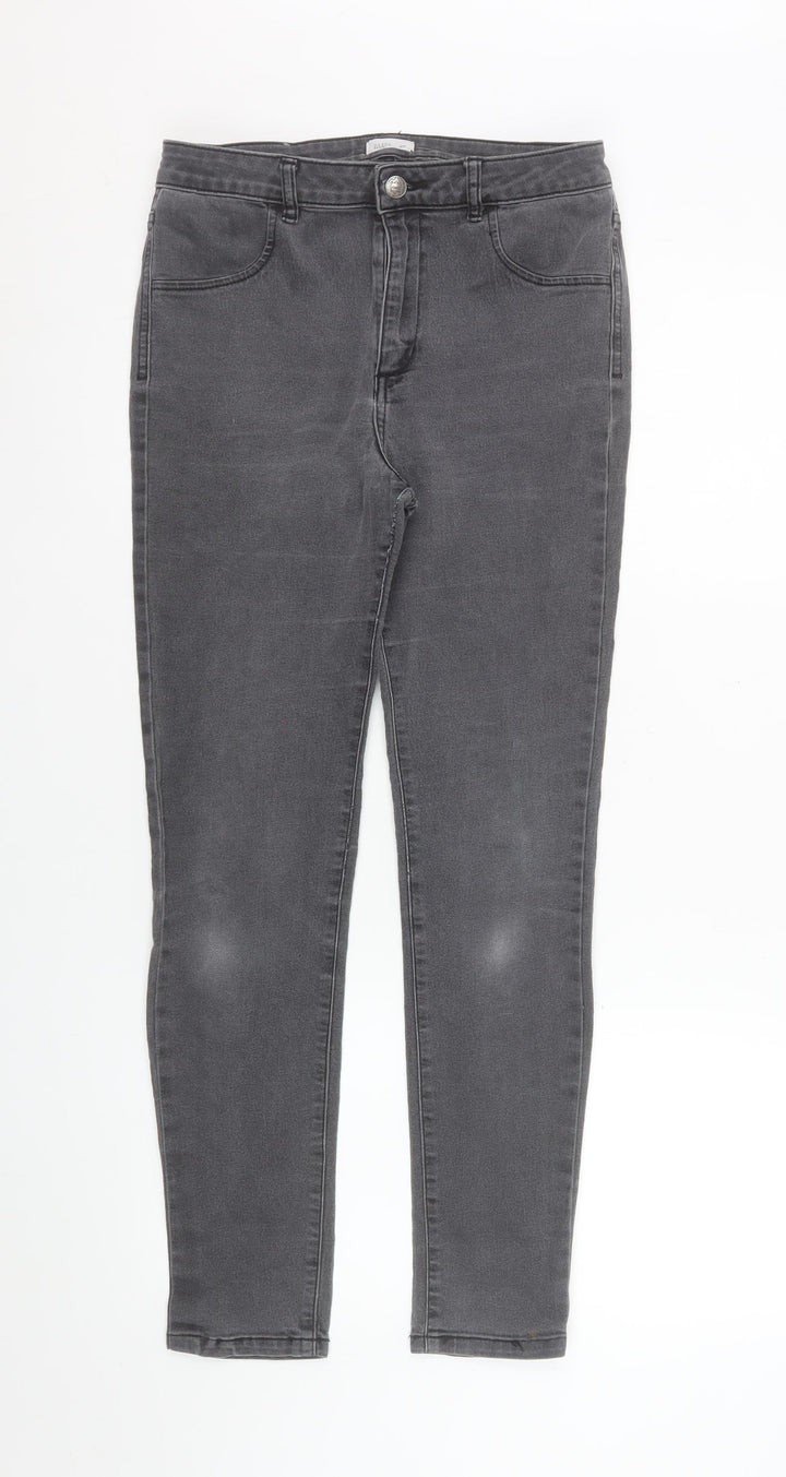 Shana Women’s Grey Skinny Denim Jeans Size 12 Slim Fit