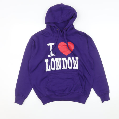 Great Britain Women's Purple I Love London Hoodie XS