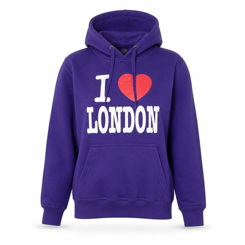 Great Britain Women's Purple I Love London Hoodie XS