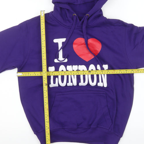 Great Britain Women's Purple I Love London Hoodie XS