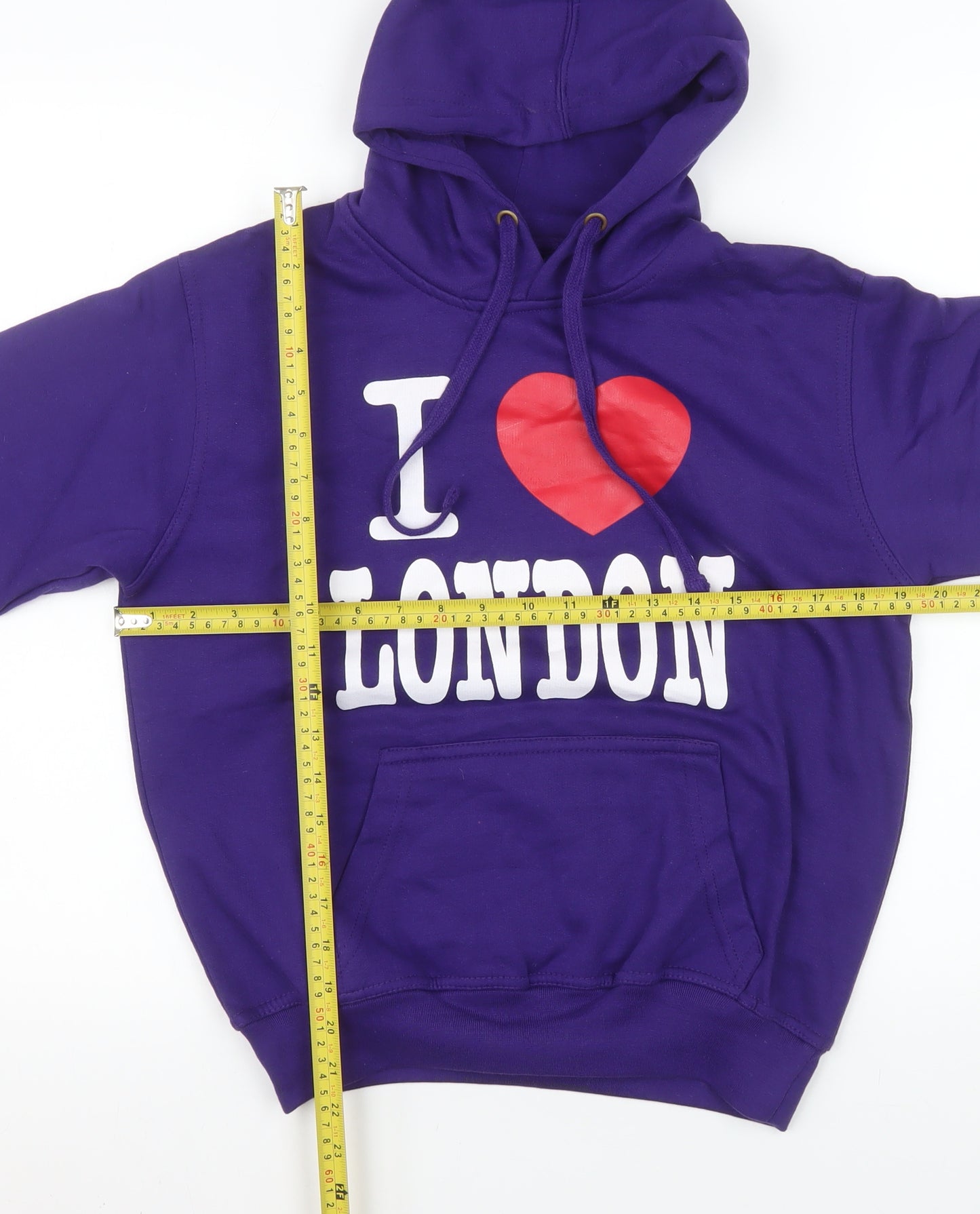 Great Britain Women's Purple I Love London Hoodie XS