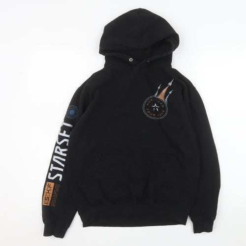 Just Hoods AWDis Men's Black Pullover Hoodie Size S Starset Tour Graphic