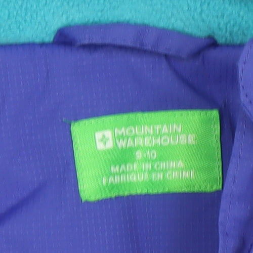 Mountain Warehouse Boys Blue Waterproof Hooded Ski Jacket Size 10 Years