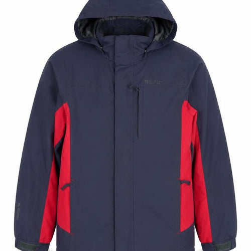 Mountain Warehouse Boys Blue 9-10 Years 3-in-1 Waterproof Hooded Jacket