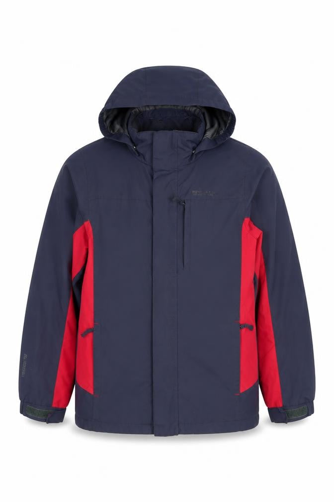 Mountain Warehouse Boys Blue 9-10 Years 3-in-1 Waterproof Hooded Jacket