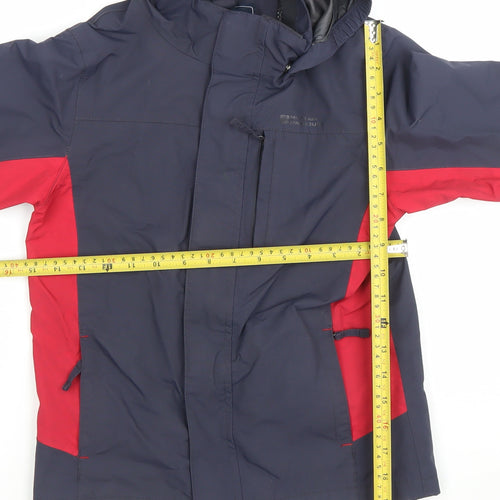 Mountain Warehouse Boys Blue 9-10 Years 3-in-1 Waterproof Hooded Jacket