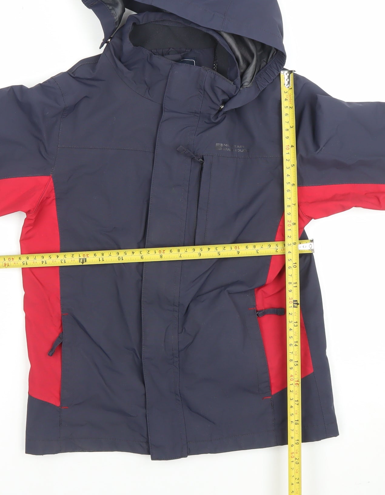 Mountain Warehouse Boys Blue 9-10 Years 3-in-1 Waterproof Hooded Jacket