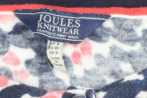 Joules Women’s Multicoloured Floral Cotton Cardigan UK 8