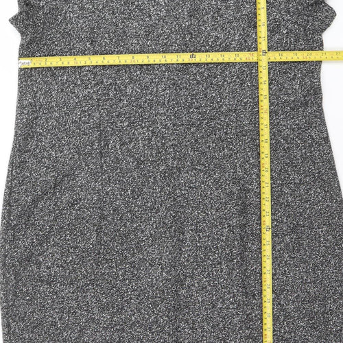 Next Women Grey Bodycon Knee Length Dress Size 20