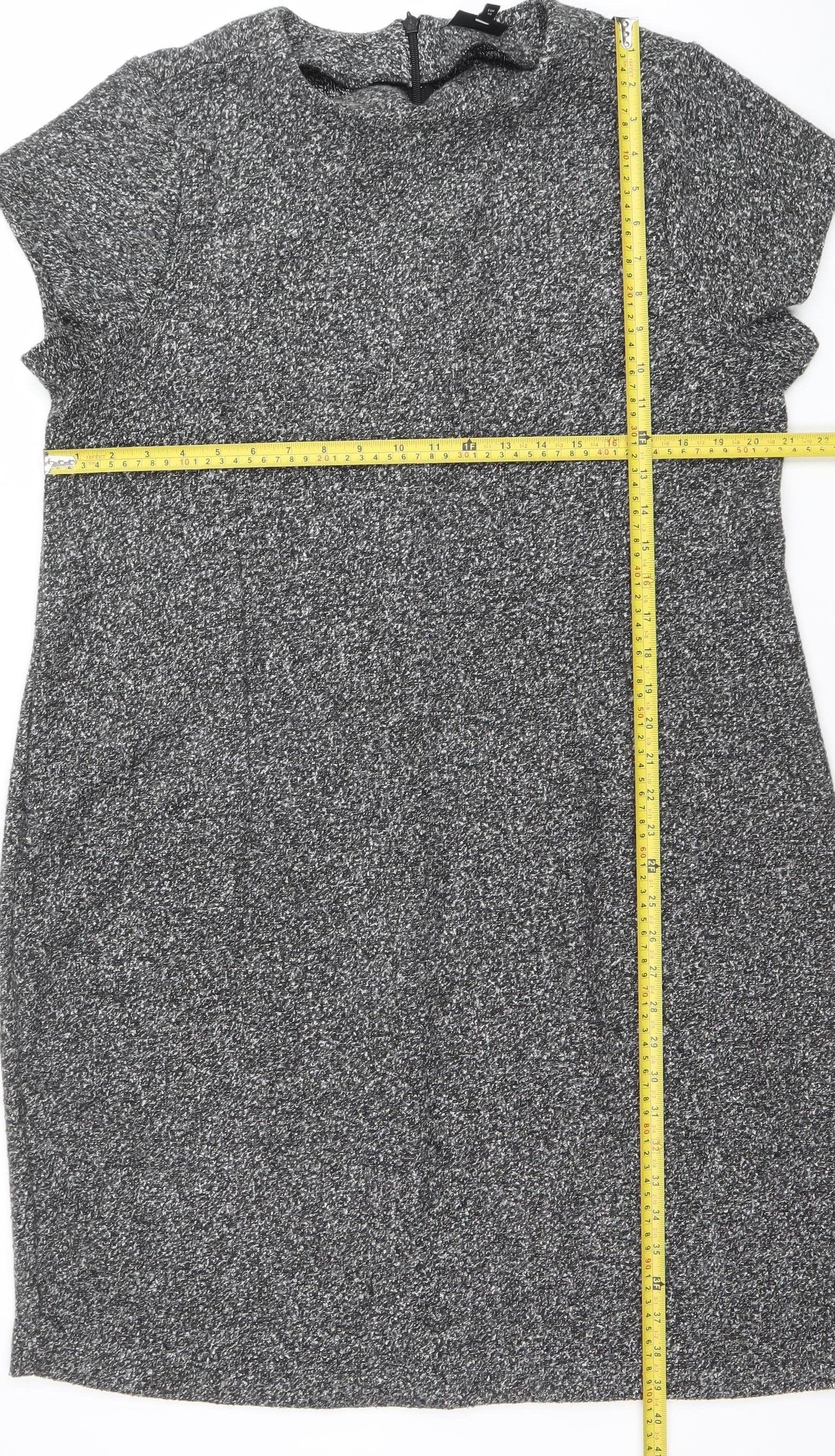 Next Women Grey Bodycon Knee Length Dress Size 20