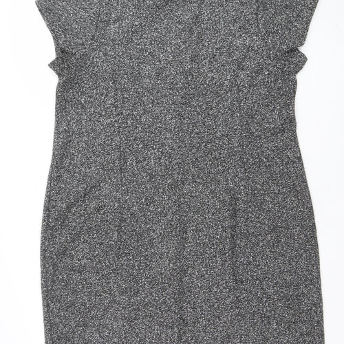Next Women Grey Bodycon Knee Length Dress Size 20