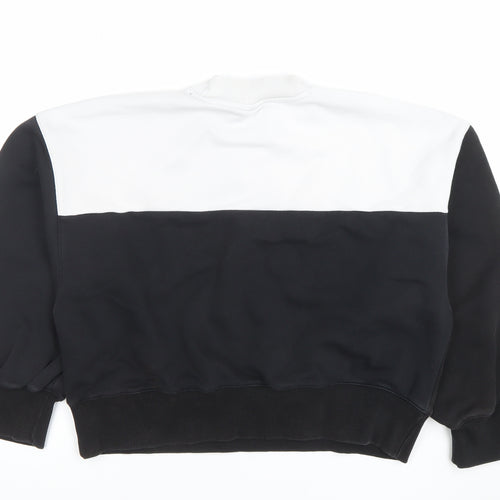 Champion Women's Black and White Crew Neck Pullover Sweatshirt Small