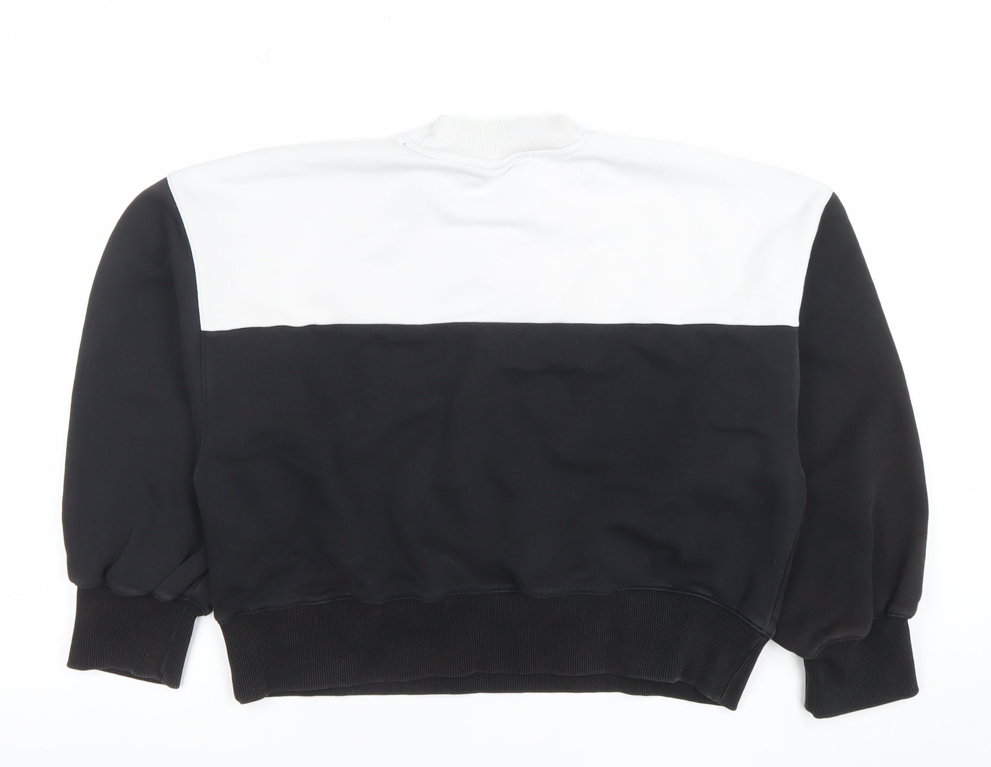 Champion Women's Black and White Crew Neck Pullover Sweatshirt Small