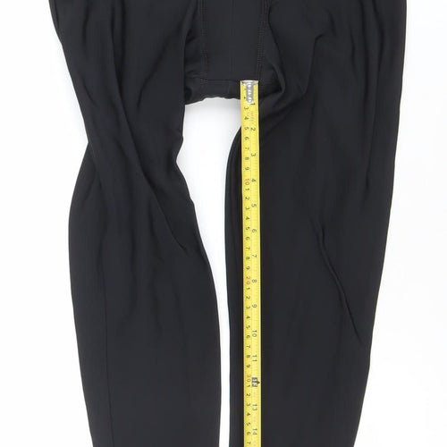 Oxylane Women's Black Cycling Leggings Size 12 Padded Winter Activewear
