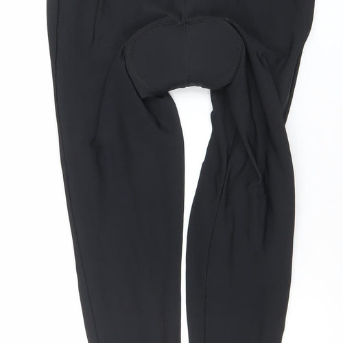 Oxylane Women's Black Cycling Leggings Size 12 Padded Winter Activewear