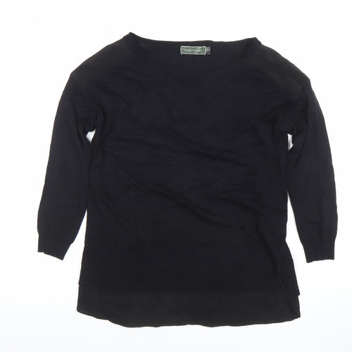 Mint Velvet Women's Black Tunic Style Long Sleeve Blouse Size 8