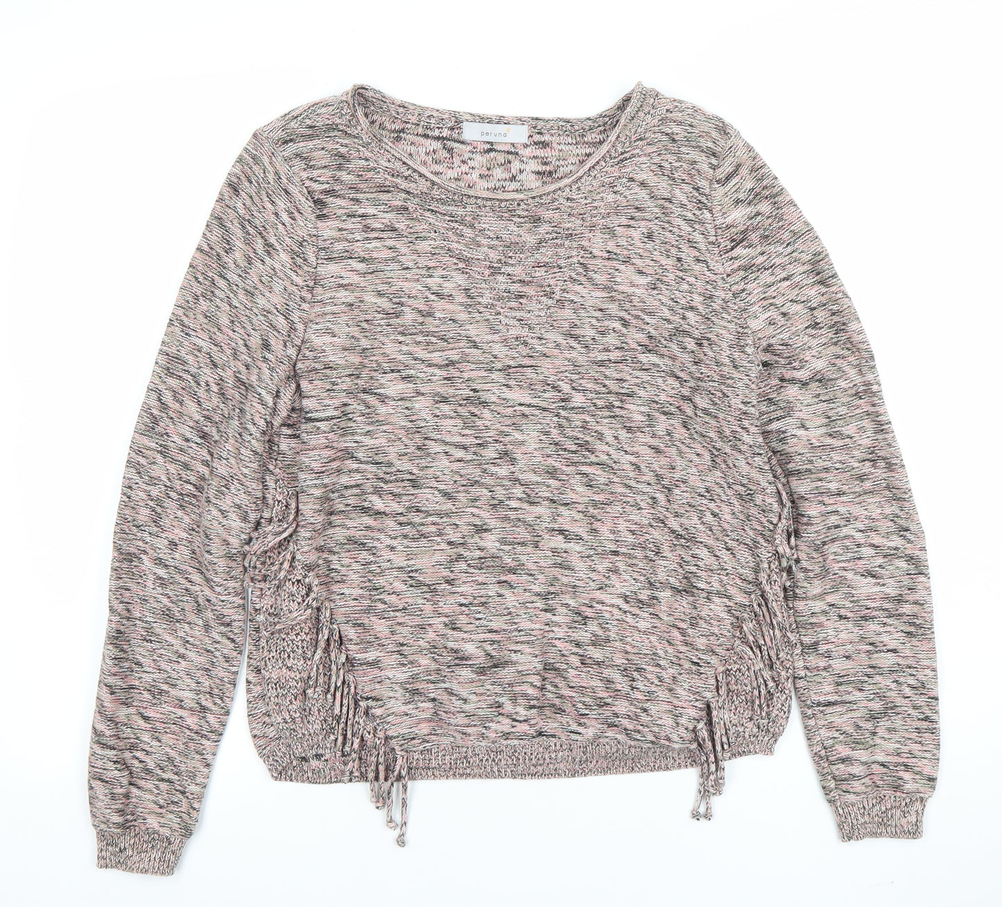 Marks and Spencer Women’s Multicoloured Cotton Knit Jumper Size 14