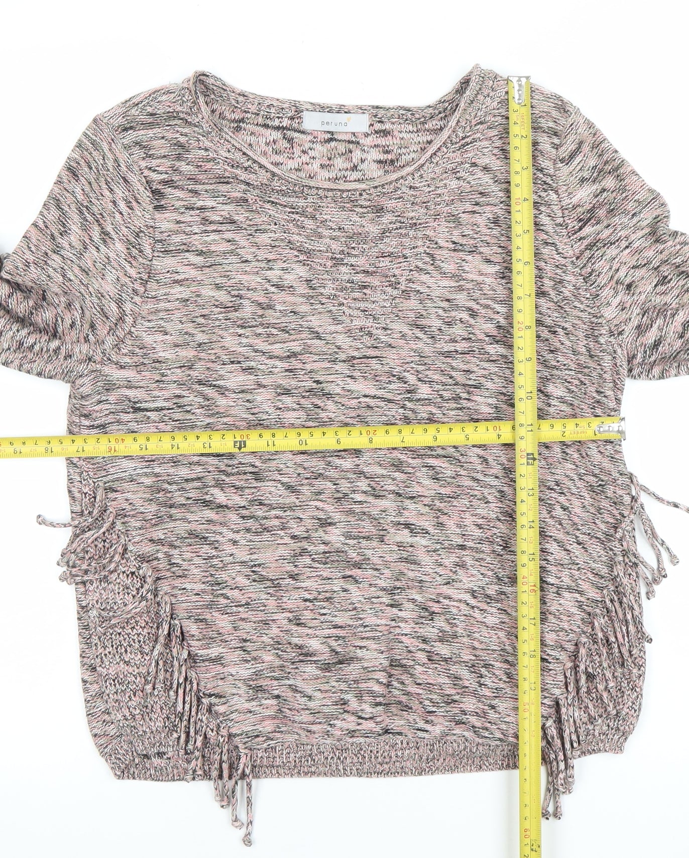 Marks and Spencer Women’s Multicoloured Cotton Knit Jumper Size 14