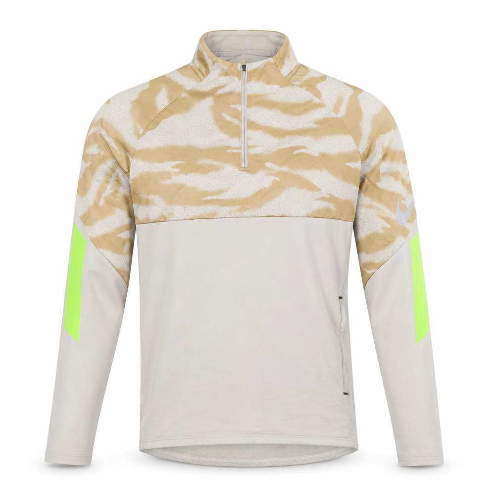 Nike Men's Beige Camo 1/4 Zip Sports Sweatshirt Size S