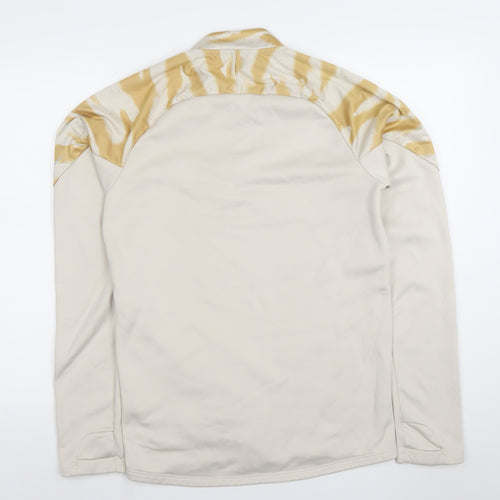 Nike Men's Beige Camo 1/4 Zip Sports Sweatshirt Size S