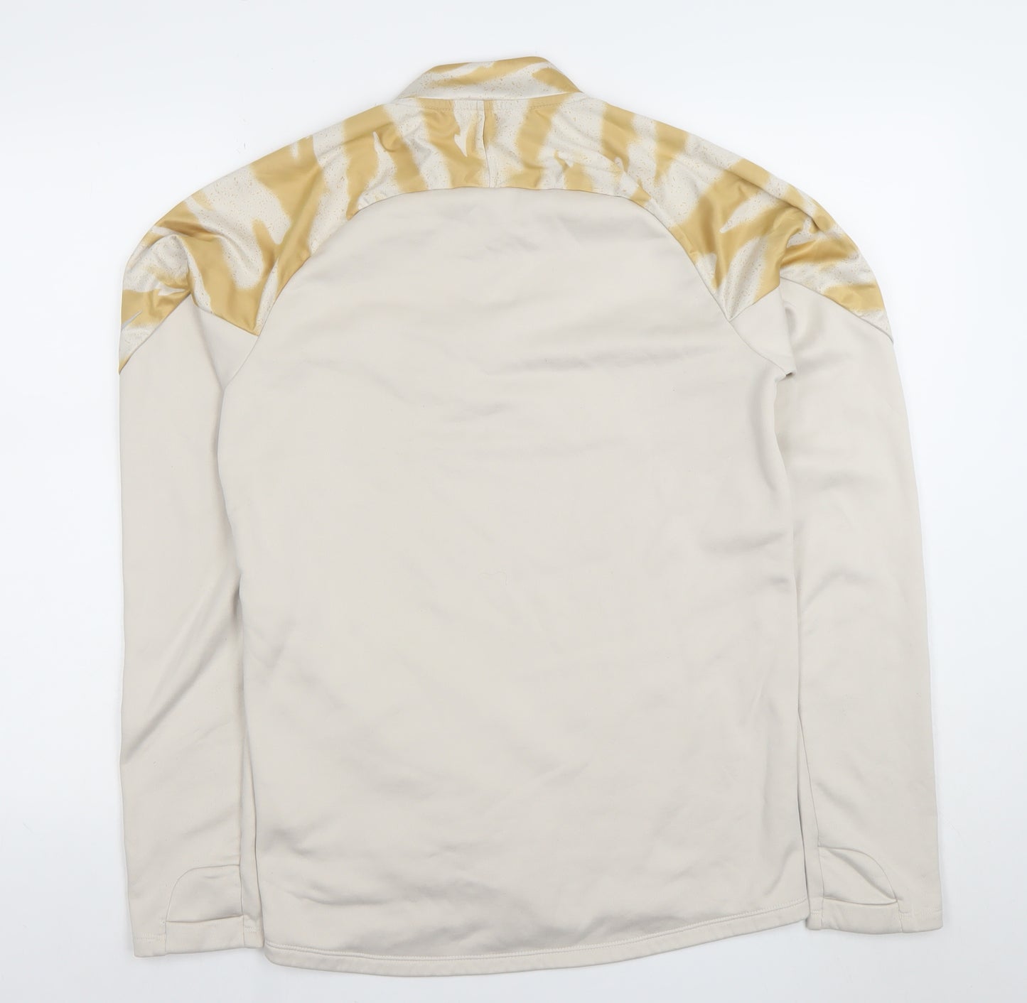 Nike Men's Beige Camo 1/4 Zip Sports Sweatshirt Size S