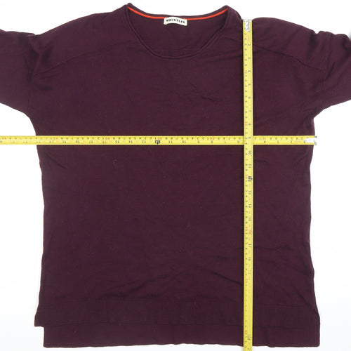 Whistles Women’s Purple Crew Neck Long Sleeve Knit Jumper Size M