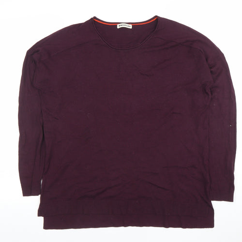 Whistles Women’s Purple Crew Neck Long Sleeve Knit Jumper Size M