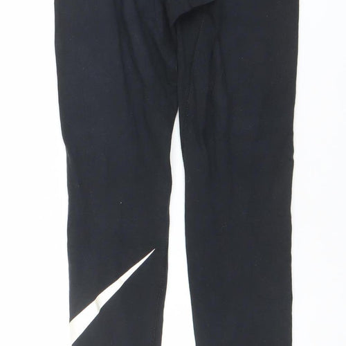 Nike Women's Black Small Leggings Slim Fit Activewear Trousers