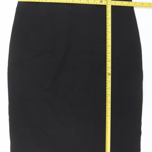 Coast Women Black Size 14 Pencil Skirt Viscose Blend Elegant Workwear