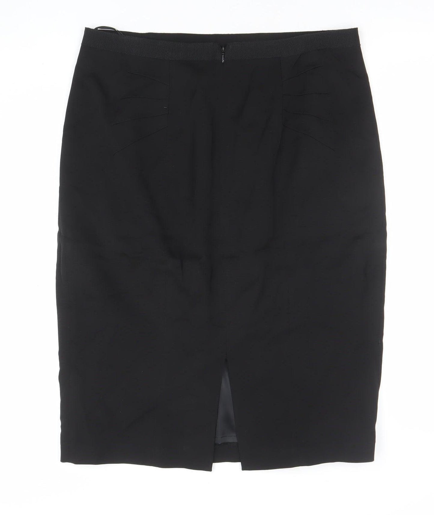Coast Women Black Size 14 Pencil Skirt Viscose Blend Elegant Workwear