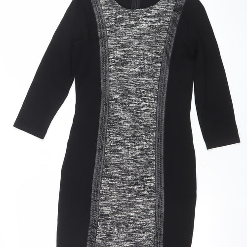 Cotton Brothers Women’s Black Knit Bodycon Dress M Workwear