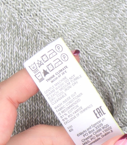 Marks and Spencer Women’s Grey Knit Pullover Hoodie Size S