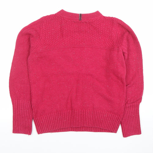 Marks and Spencer Per Una Women’s Pink Button Pullover Jumper Size 8