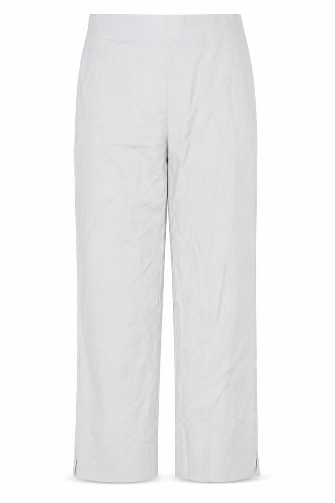Gallery Women Beige Viscose Blend Stretch Straight Trousers UK 8