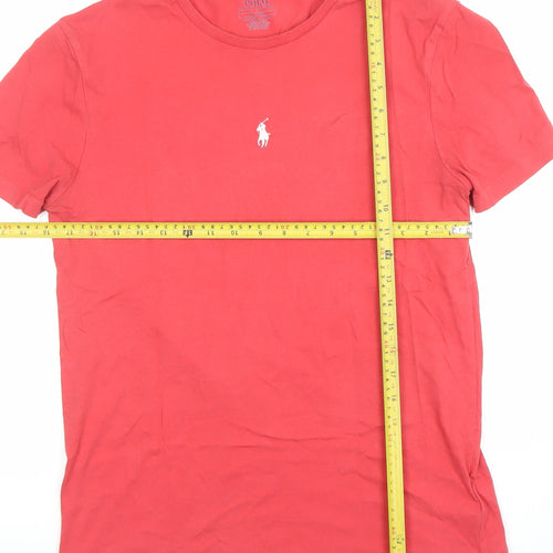 Ralph Lauren Men's Red Slim Fit Cotton Crew Neck T-Shirt M