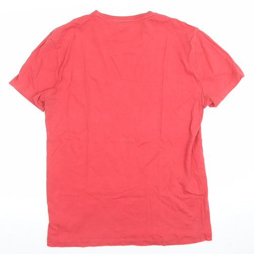 Ralph Lauren Men's Red Slim Fit Cotton Crew Neck T-Shirt M