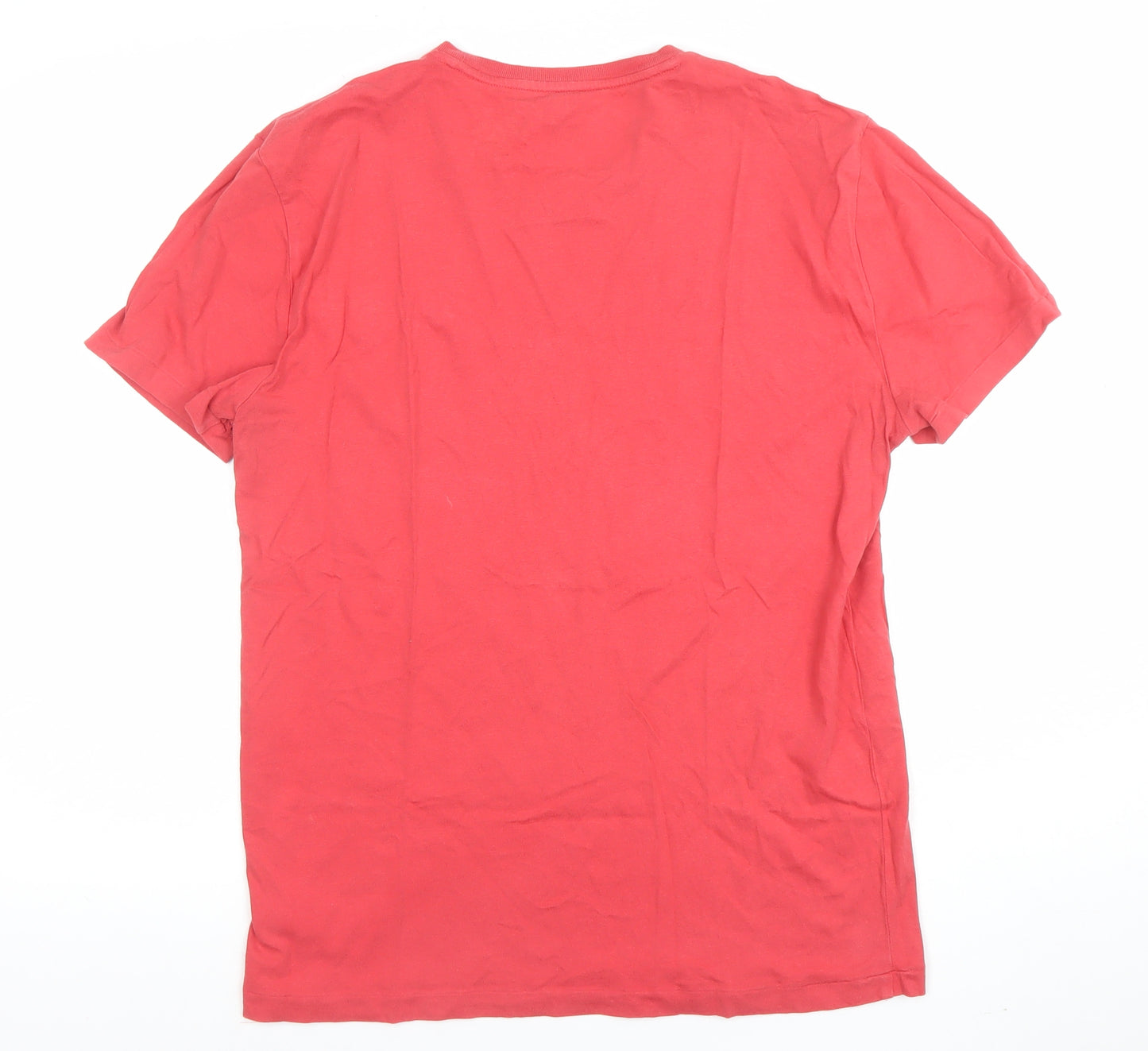Ralph Lauren Men's Red Slim Fit Cotton Crew Neck T-Shirt M