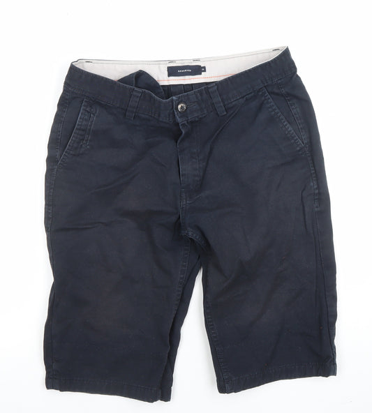 Reserved Men's Black Chino Shorts Size 29 Regular Fit