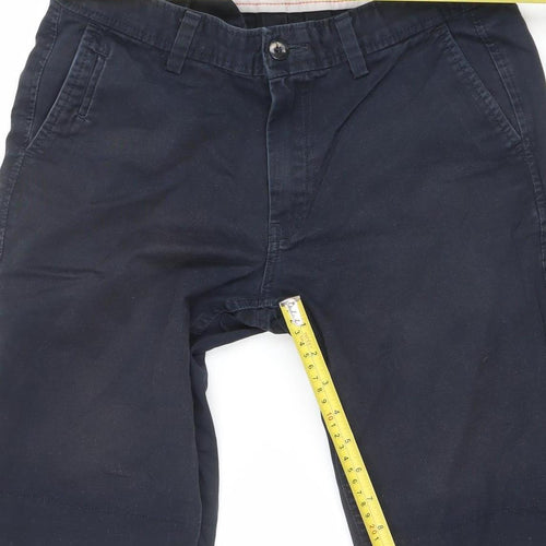 Reserved Men's Black Chino Shorts Size 29 Regular Fit
