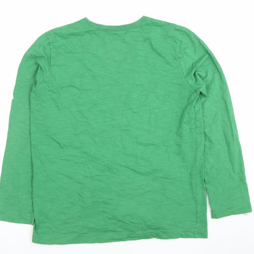 L.L. Bean Boys Green Long Sleeve Graphic Bear T-Shirt Size 18 Years