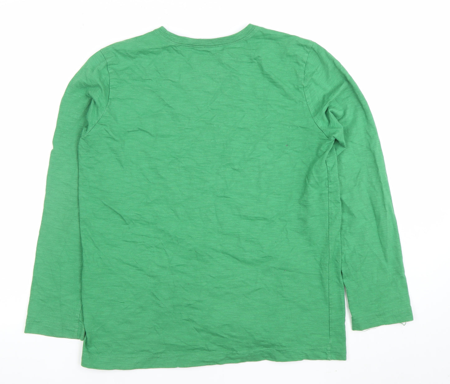L.L. Bean Boys Green Long Sleeve Graphic Bear T-Shirt Size 18 Years