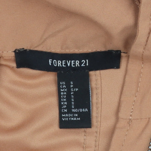 Forever 21 Women’s Brown Hooded Anorak Jacket Size S Lightweight