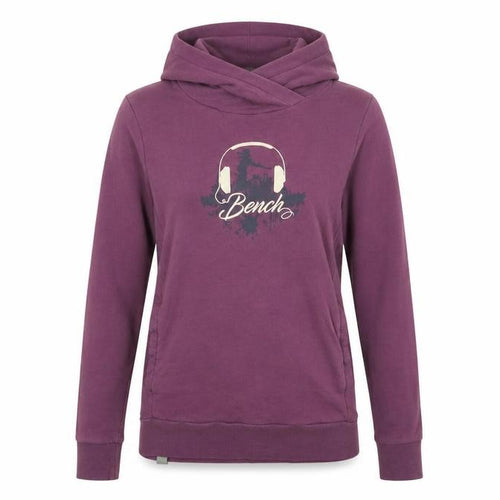 Bench Womens Purple Hooded Pullover Sweatshirt XS Casual Hoodie
