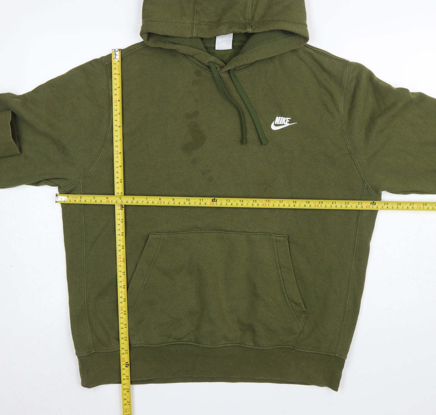 Nike Men's Green Pullover Hoodie Size L Regular Fit Fleece