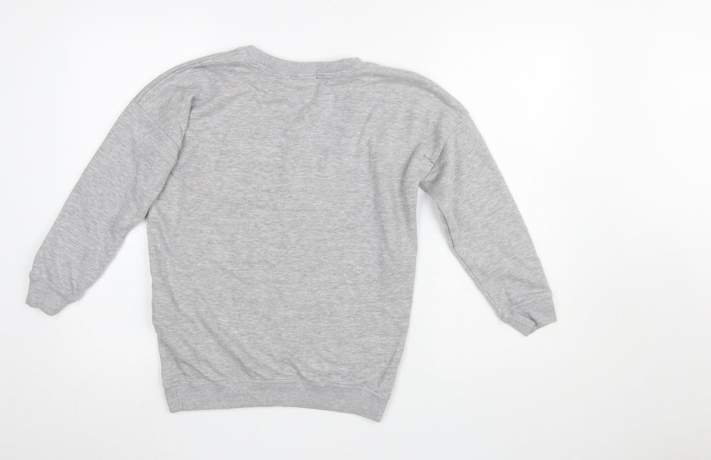 New Look Petite Women's Grey Be Kind Pullover Sweatshirt UK 8